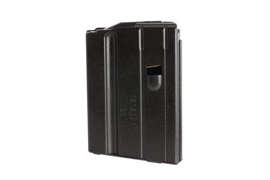 The C Products 10 round stainless steel magazine features a black Teflon finish
